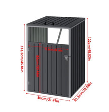 Load image into Gallery viewer, Metal Wheelie Bin Shelter Shed Storage Cover for 1, 2, 3 or 4 Bins