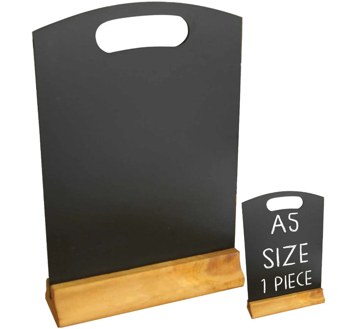 Hand Held Table Top Menu Blackboard Specials Board with Base