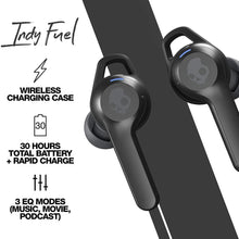 Load image into Gallery viewer, Refurbished Skullcandy Indy Fuel True Wireless Bluetooth Microphone Headphones - Black