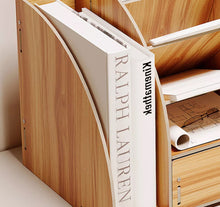 Load image into Gallery viewer, Wooden Desktop Organiser Desk Tidy