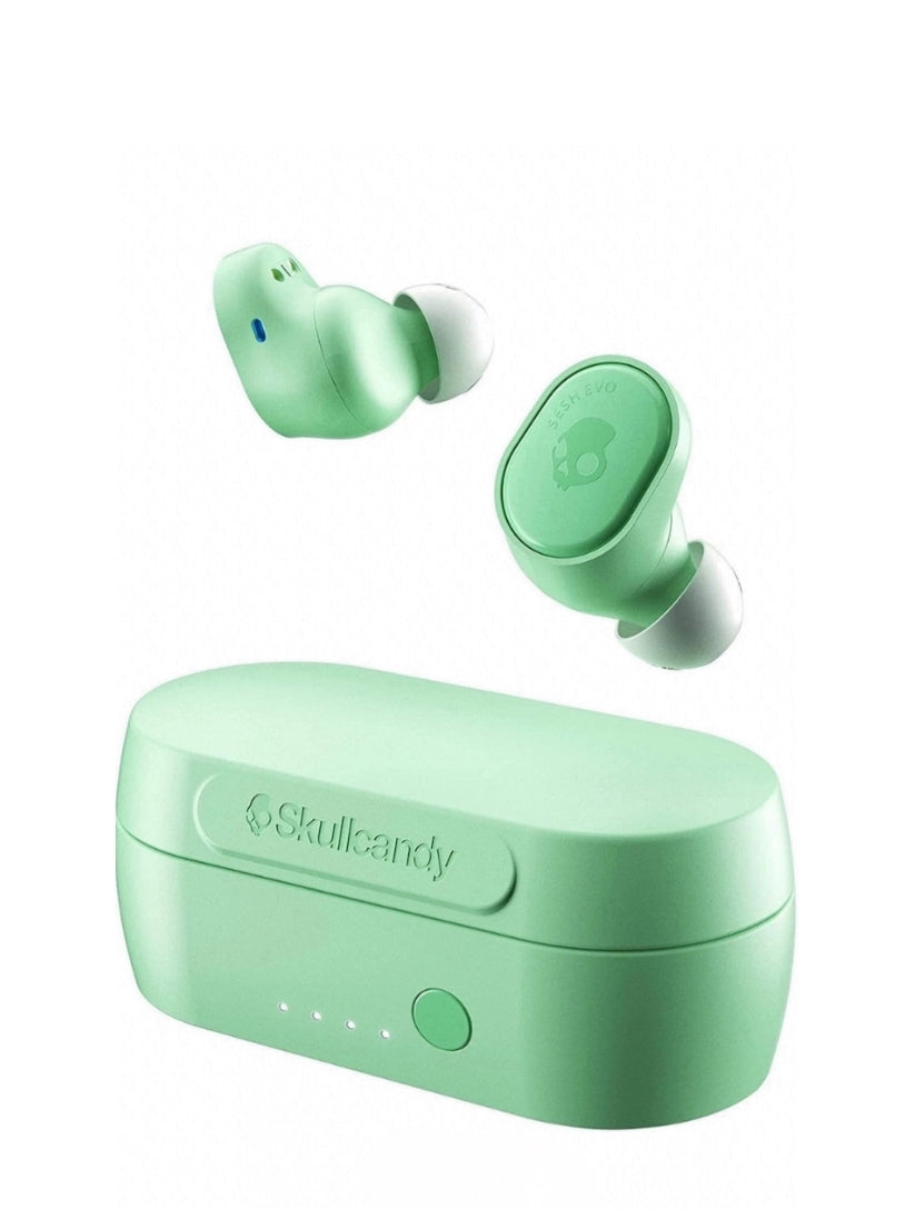 Refurbished Skullcandy Sesh Evo True Wireless Earphones Bluetooth Earbuds IP55 Mint
