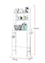 Load image into Gallery viewer, 3 Tier Bathroom Shelf Over Toilet Storage Rack Organiser