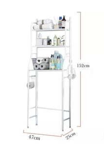 3 Tier Bathroom Shelf Over Toilet Storage Rack Organiser