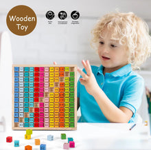 Load image into Gallery viewer, Wooden 1-12 Times Table 145pc Board for Kids 3+ Educational Toy