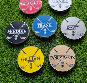 Personalised Custom Monogram Name Golf Ball Marker