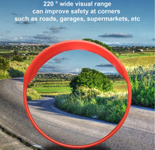 Load image into Gallery viewer, Driveway Convex Safety Mirror 30cm 45cm 60cm or 100cm Road Blindspot Mirror