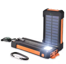 Load image into Gallery viewer, Portable Solar Power Bank Battery Charger 2USB LED Torch