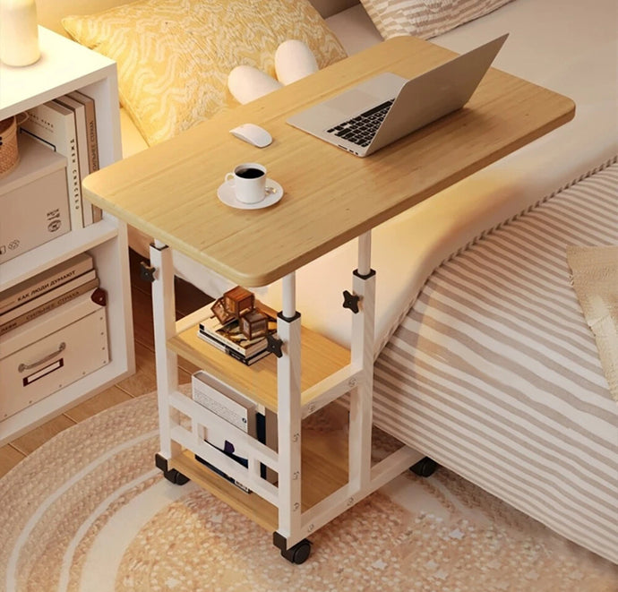 Height Adjustable Overbed Table Over Bed Computer Desk