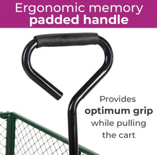 Load image into Gallery viewer, Heavy Duty Metal Green Garden Cart Utility Trolley