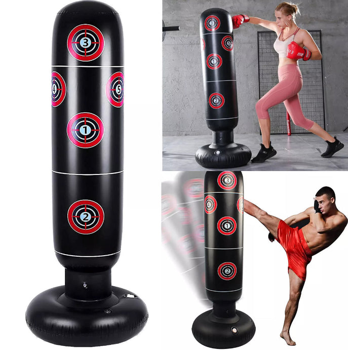 Free Standing Boxing Punch Bag Kick Adults Kids Kickboxing