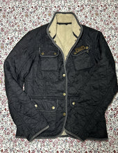 Load image into Gallery viewer, Barbour International Fur Lined Quilted Jacket Womens Ladies Size 10