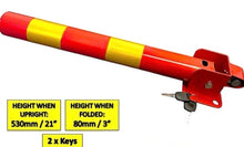 Load image into Gallery viewer, Folding Locking Parking Bollard Post Barrier Car Security