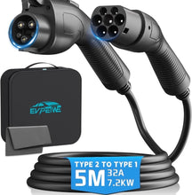 Load image into Gallery viewer, EV Charging Cable 7.2KW/32A 5m Type 2 Male to Type 1 Female, for SAE J1772 EVs