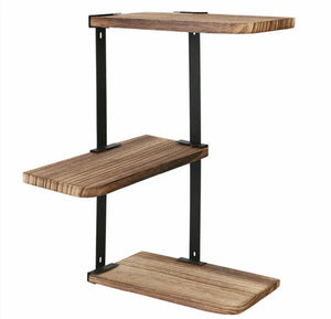 3 Tier Corner Shelf Modern Floating Wall Shelves