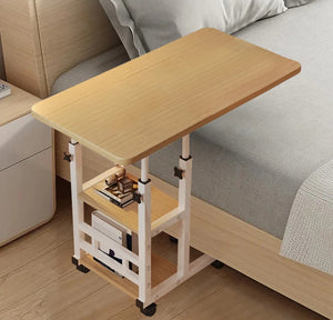 Height Adjustable Overbed Table Over Bed Computer Desk