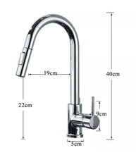 Load image into Gallery viewer, Kitchen Pull Out Tap Spray Head Mono Sink Mixer Single Lever