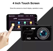 Load image into Gallery viewer, 4" HD 1080P Dual Dash Cam Car Camera Recorder