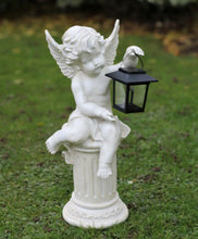 Load image into Gallery viewer, Garden Solar Powered Ornament Fairy Angel  Statue &amp; Lantern