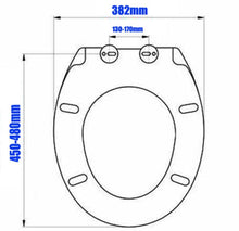 Load image into Gallery viewer, Soft Close Toilet Seat With Metal Fixing Hinges Quick Release
