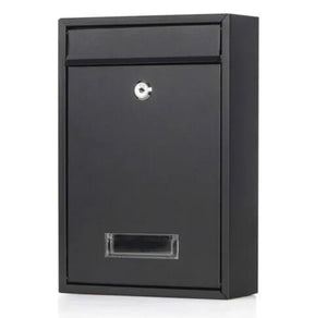 Post Box Letter Mail Box Steel Lockable Wall Mounted With Key