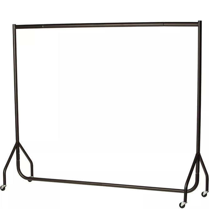 6ft Garment Clothes Rail Heavy Duty 95kg Capacity