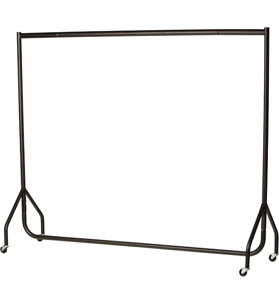 6ft Garment Clothes Rail Heavy Duty 95kg Capacity