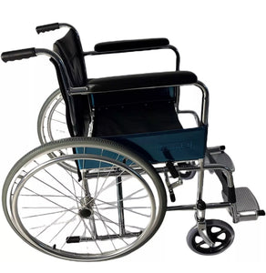 NEW Lightweight Folding Steel Wheelchair