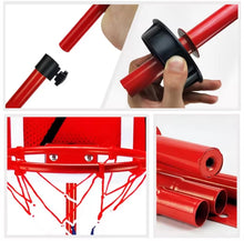 Load image into Gallery viewer, 200cm High Free Adjustable Standing Kids Basketball Set