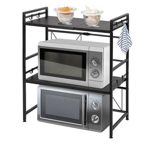 3 Tier Adjustable Microwave  Rack Stand Storage Kitchen Shelf