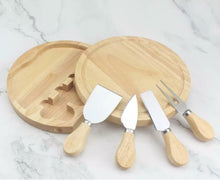 Load image into Gallery viewer, Cheese Board Full Set Serving Platter Tray with 4 Cutters