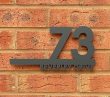 Load image into Gallery viewer, Personalised Door Sign Plaque Laser Cut Address Plaque House Number