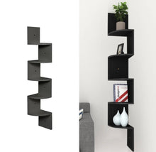 Load image into Gallery viewer, 5 Tier Floating Wall Corner Shelves