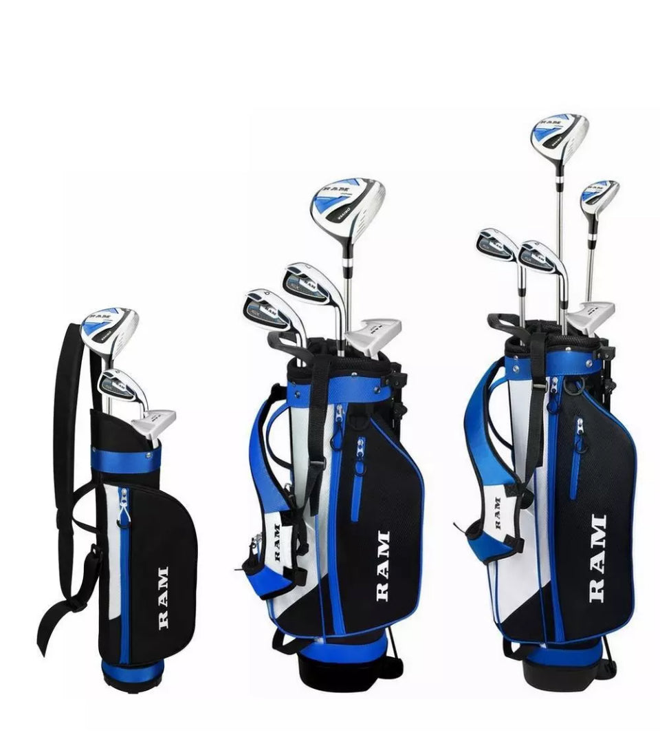 NEW Ram Golf SDX Junior Boys Golf Clubs Set with Bag