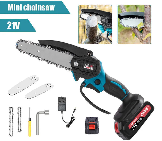 Cordless Mini Chainsaw Wood Cutter Saw