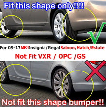 Load image into Gallery viewer, Moulded Mud Flaps Splash Guards Front Rear For Opel Insignia 09-17 OE1718088/087