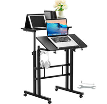 Load image into Gallery viewer, Standing / Sitting Desk Height Adjustable Workstation