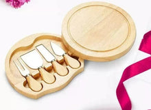 Load image into Gallery viewer, Cheese Board Full Set Serving Platter Tray with 4 Cutters