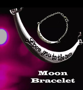 Love You To The Moon Braclet Beautiful Gift 💝