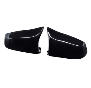 2 x Gloss Black Wing Side Mirror Cover Cap for BMW E60 E61 F10 F11 5 Series 10-13 7 Series Pre-LCI 09-12