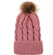 Load image into Gallery viewer, Winter Bobble Pom Pom Beanie Hat Ski Cable Knitted Hat