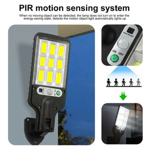 Compact Solar Powered Light LED Outdoor PIR Activation