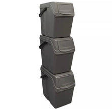 Load image into Gallery viewer, Sorting Waste Recycling Bin Stackable with Handle 25L