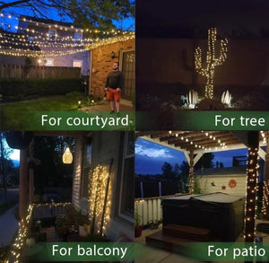 200 x LED Solar Power Fairy Garden String Lights (22metres)