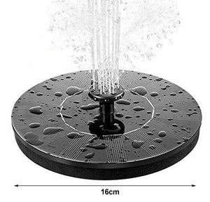 Solar Powered Fountain Water Pump Floating Birdbath