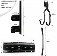 Load image into Gallery viewer, 20KG Bicycle Bike Ceiling Hanger Lift Pulley Hoist Garage Rack