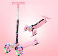 Load image into Gallery viewer, Kids Scooter Kick Push Flashing Led Light Up Wheels Tilt Steer
