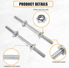 Load image into Gallery viewer, 2 x Dumbbells Bar Weight Lifting Set Spinlock Collars 14” 16” or 18”