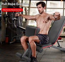 Load image into Gallery viewer, Foldable Adjustable Weight Exercise Bench Home Gym