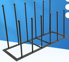 Load image into Gallery viewer, 6 Pair Welly Boot Metal Rack Indoor or Outdoor