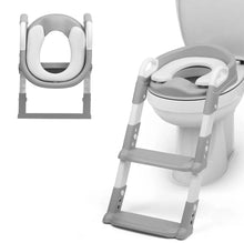 Load image into Gallery viewer, Child Toilet Seat And Ladder Toddler Training Step Up Easy Fold